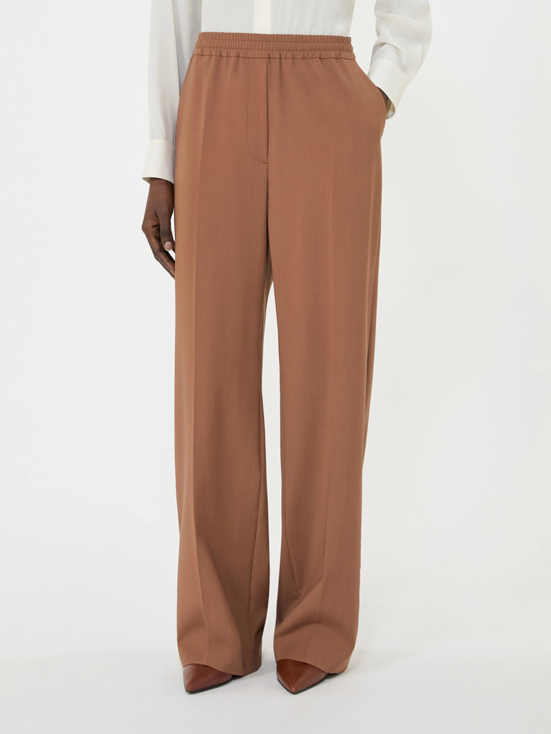 MALLO Pure woollen cloth trousers - TOBACCO 3