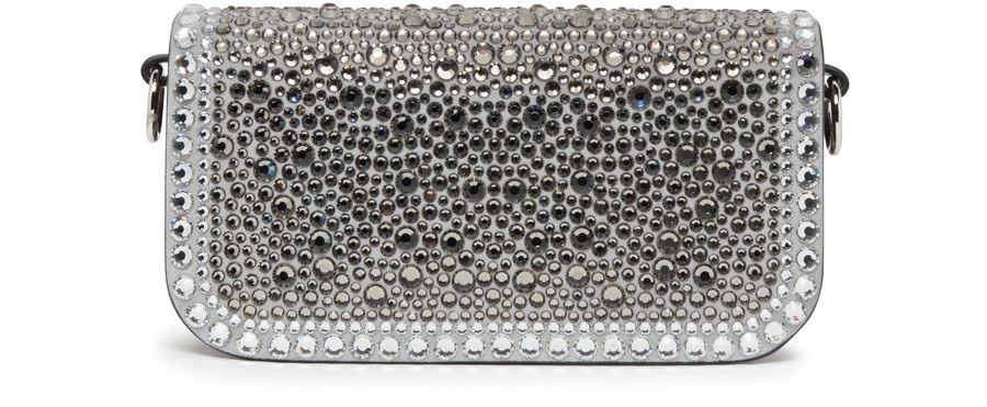 Small Locò rhinestone shoulder bag - 3