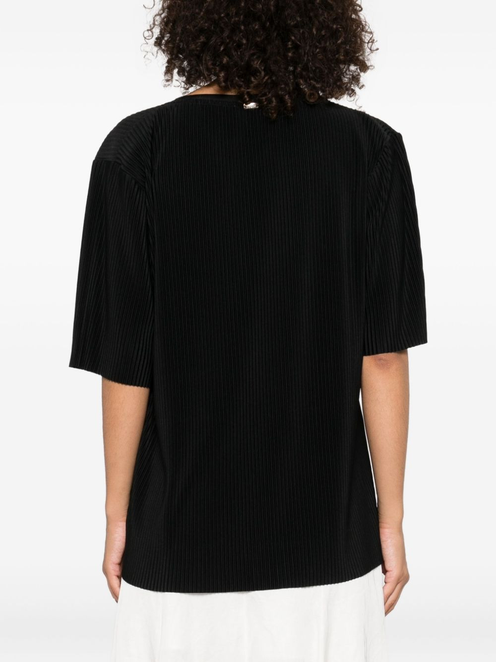pleated short-sleeve T-shirt - 4