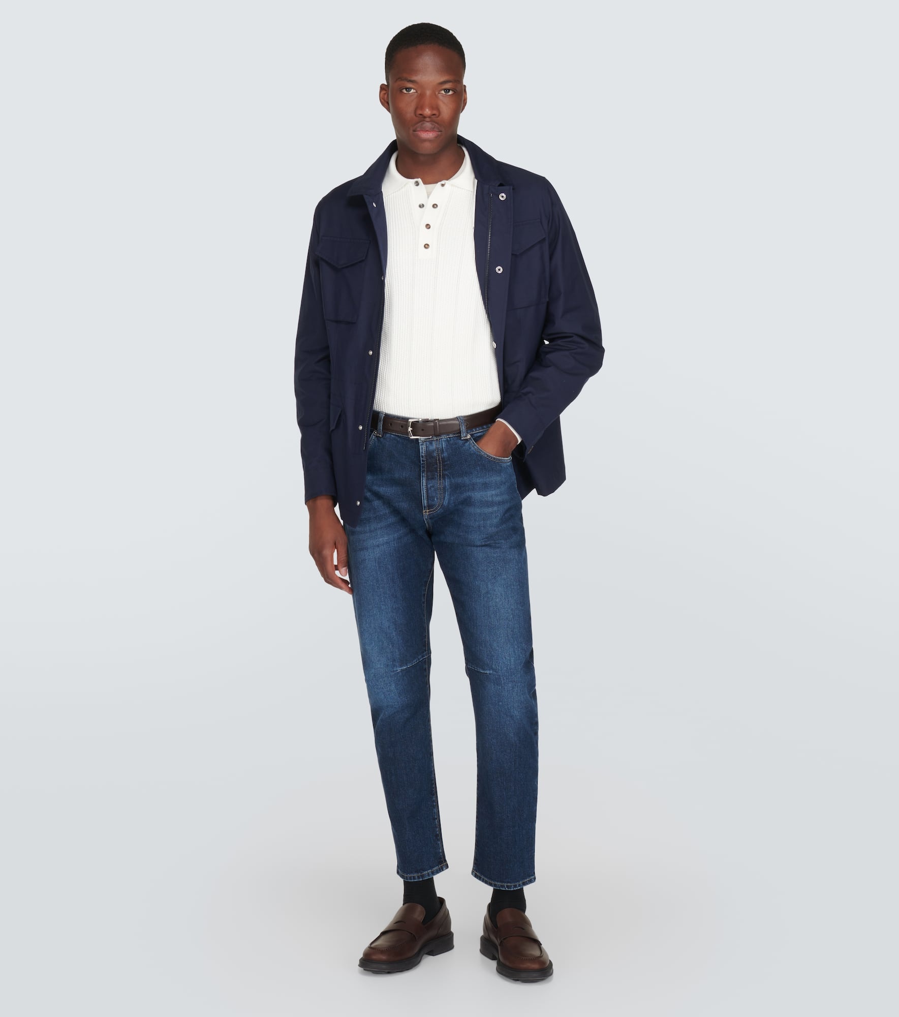 Cotton polo sweater - 2