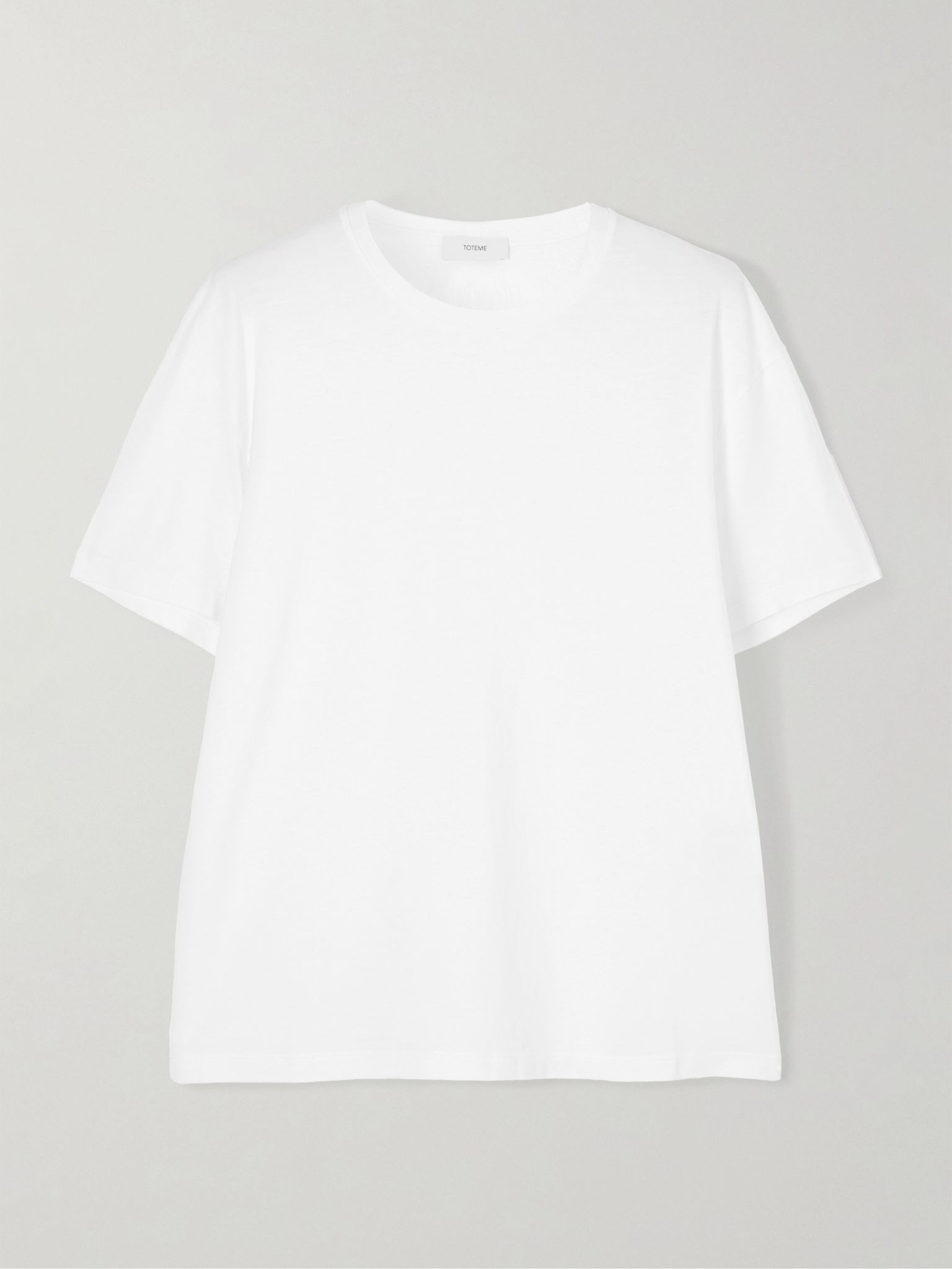 Garderob TENCEL™ Lyocell and organic cotton-blend jersey T-shirt White - 1
