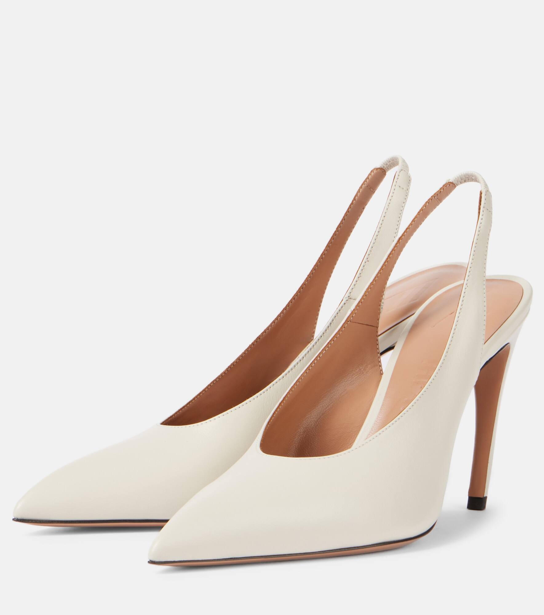 Viper 95 leather slingback pumps - 4