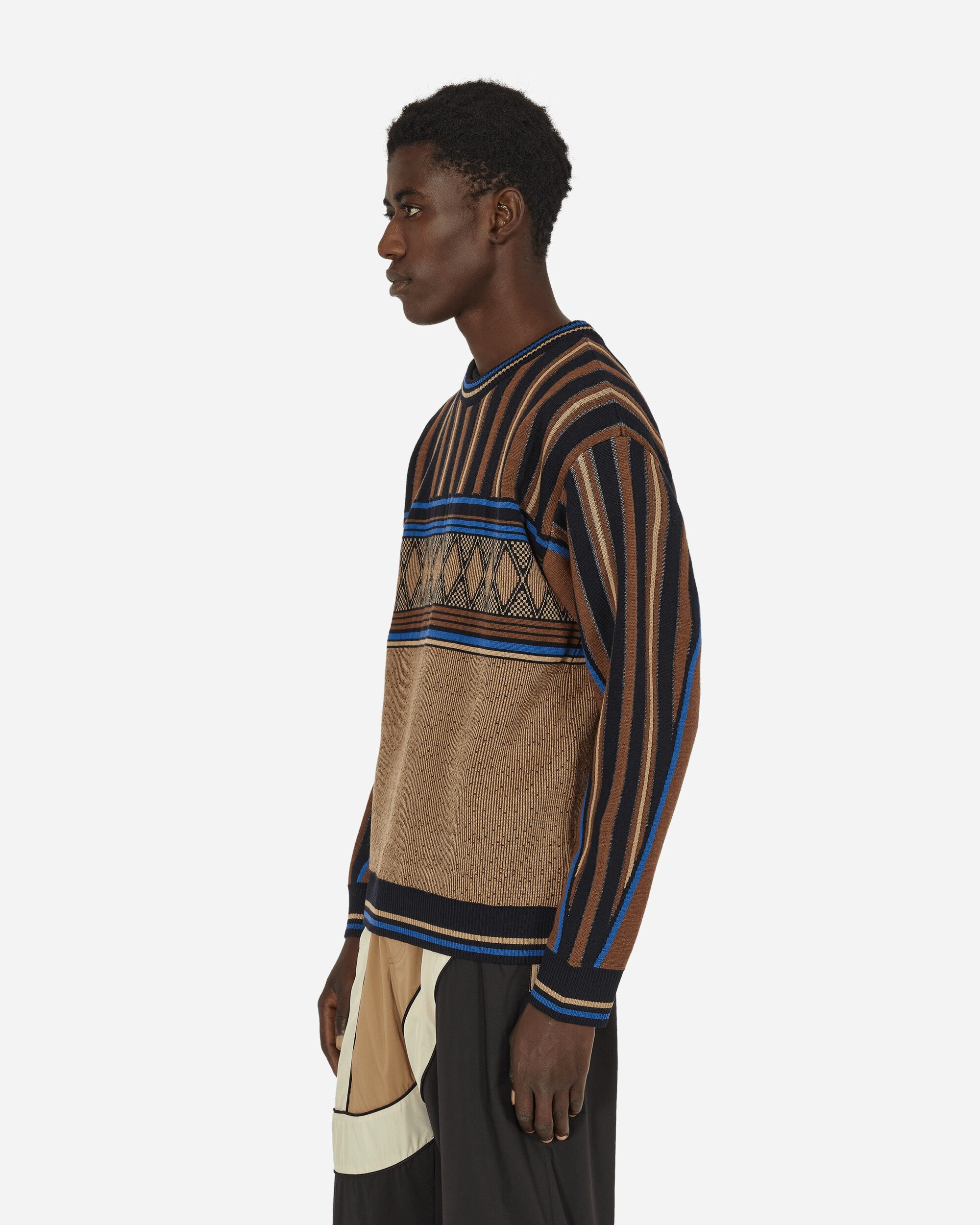 Kuti Knitted Crewneck Sweater Brown - 2