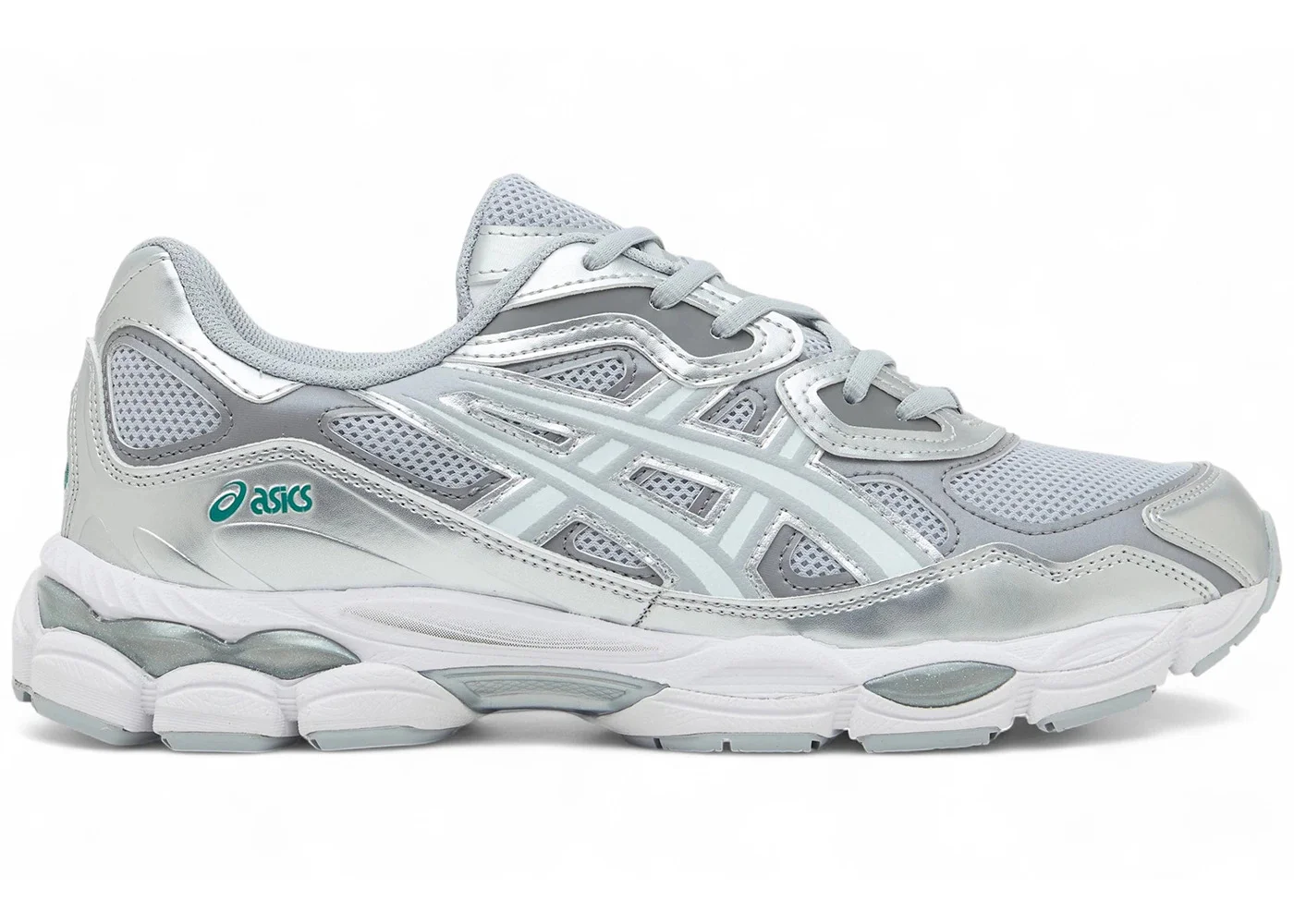 ASICS Gel-NYC Silver Piedmont Grey White Aqua - 1