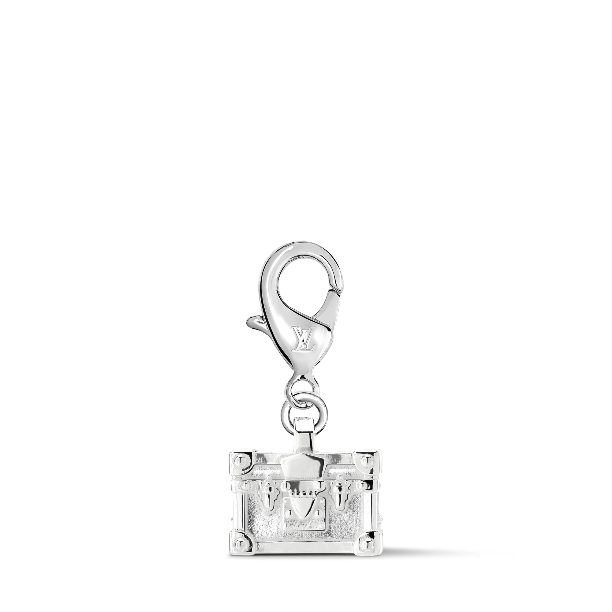 Petite Malle Silver LV Charm - 1
