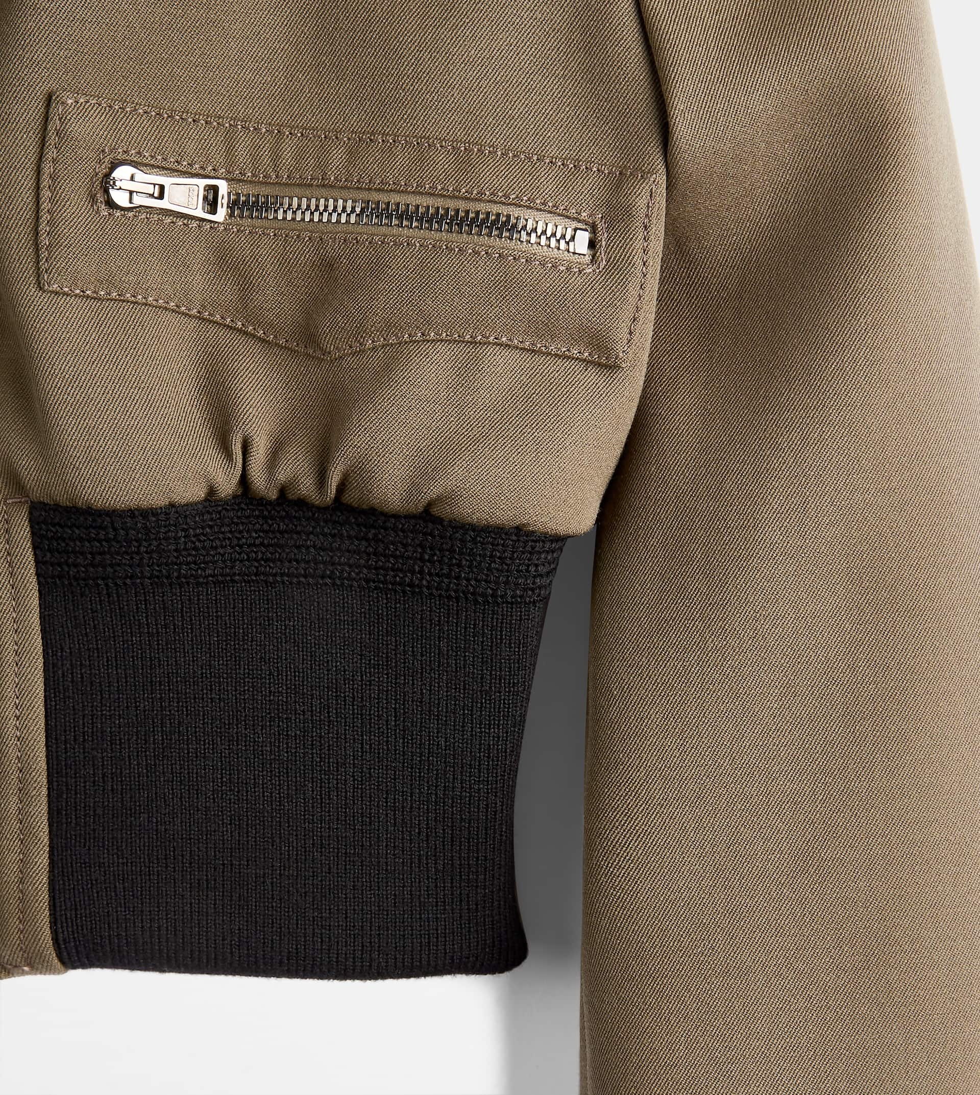 AVIATOR JACKET IN WOOL - GREEN - 9