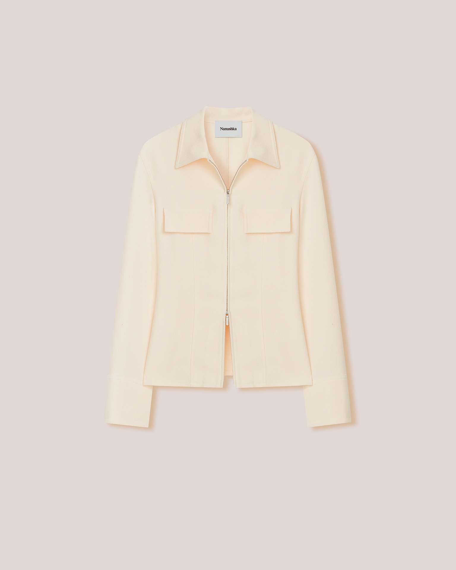 CAMELLIAS - Boucle-crepe jacket - Vanilla - 1