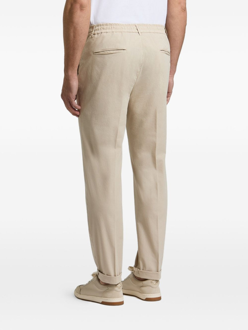 elasticated-waistband tailored trousers 3