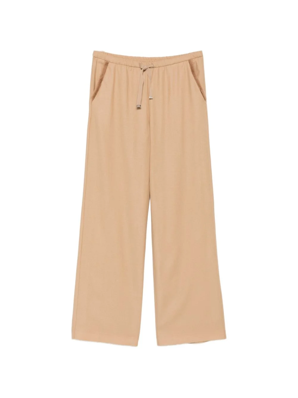 drawstring wide-leg trousers - 1