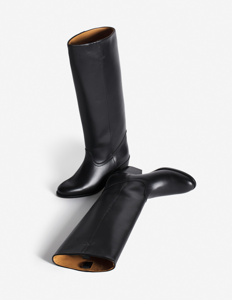 LEATHER HIGH BOOTS - 4