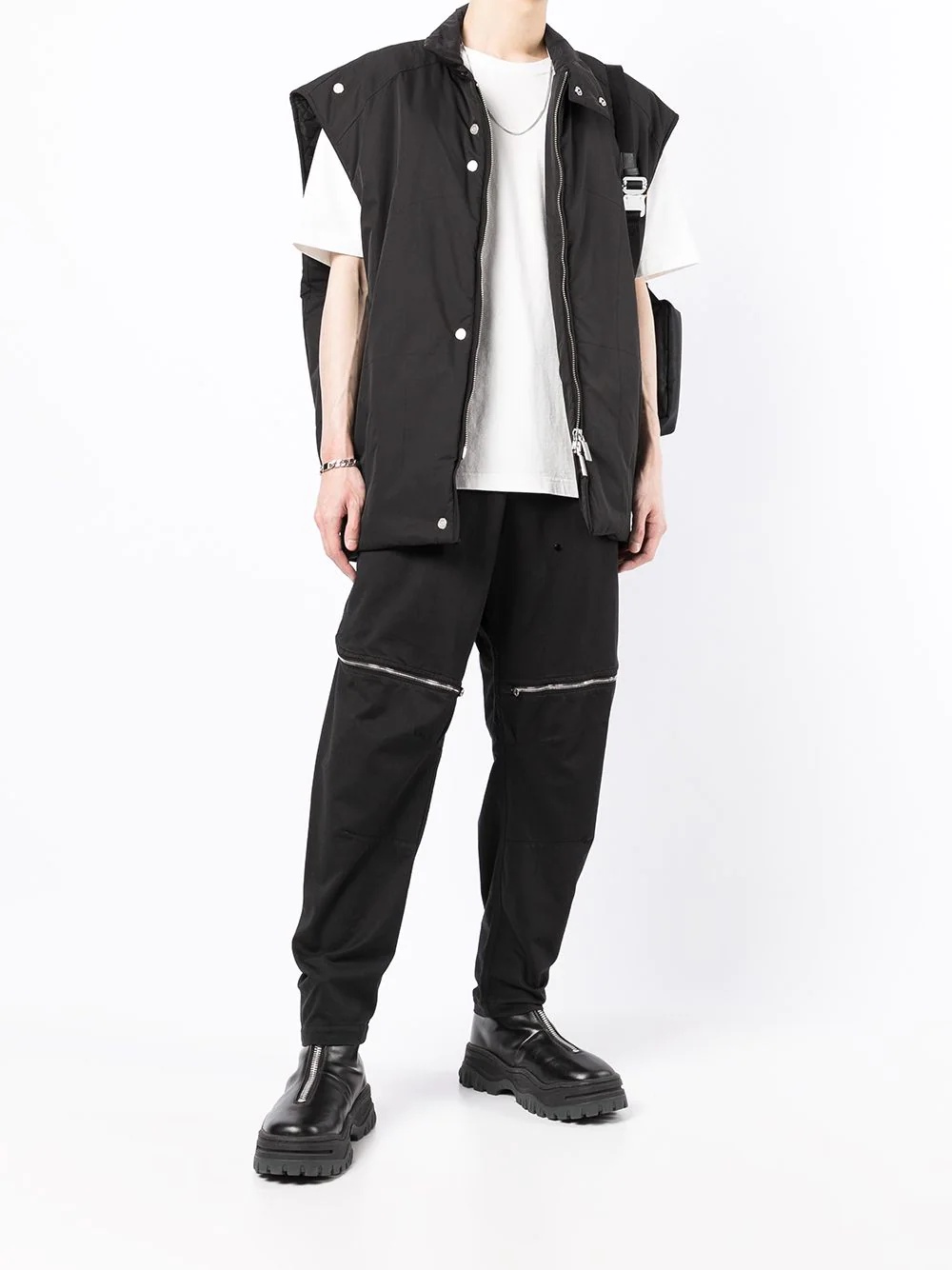 oversized Asteroid padded vest jacket - 2