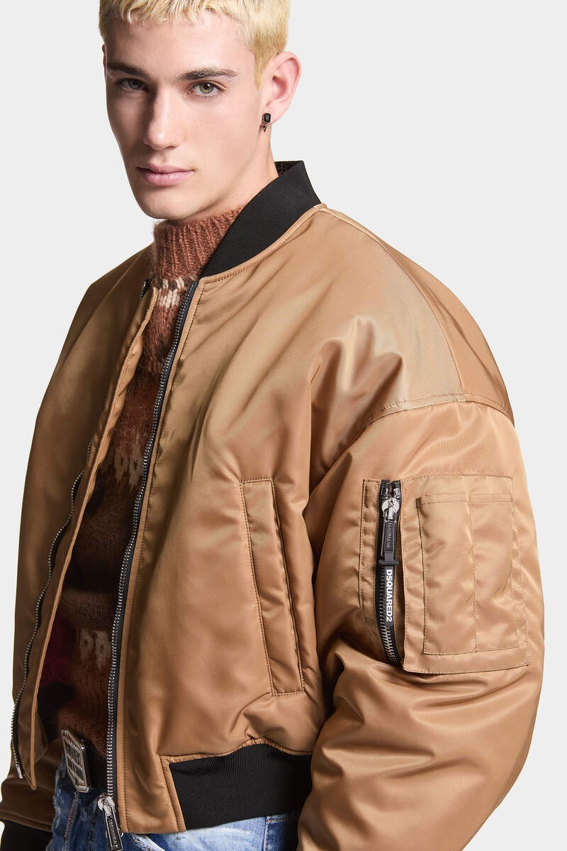 80'S NYLON BOMBER JACKET - 5