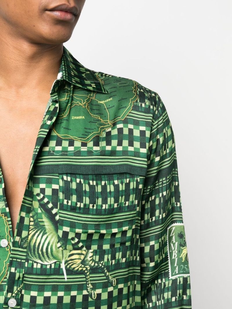 graphic-print long-sleeve shirt - 5