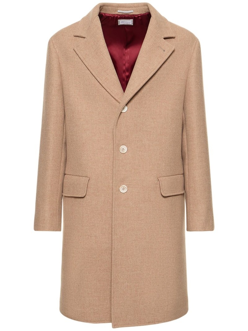 Wool flannel overcoat - 1