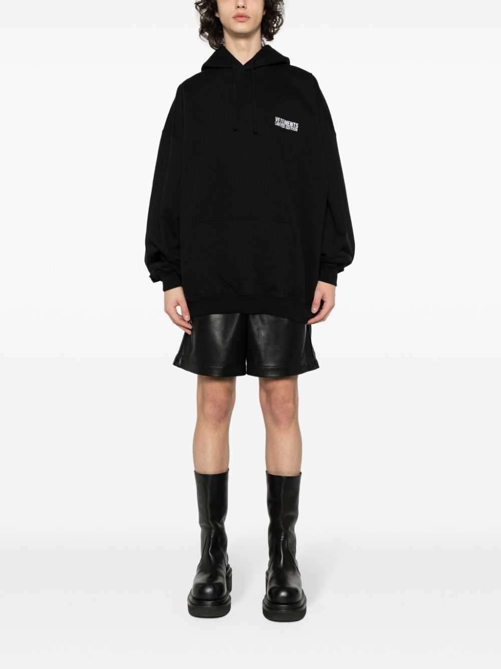 logo-embroidered hoodie - 3