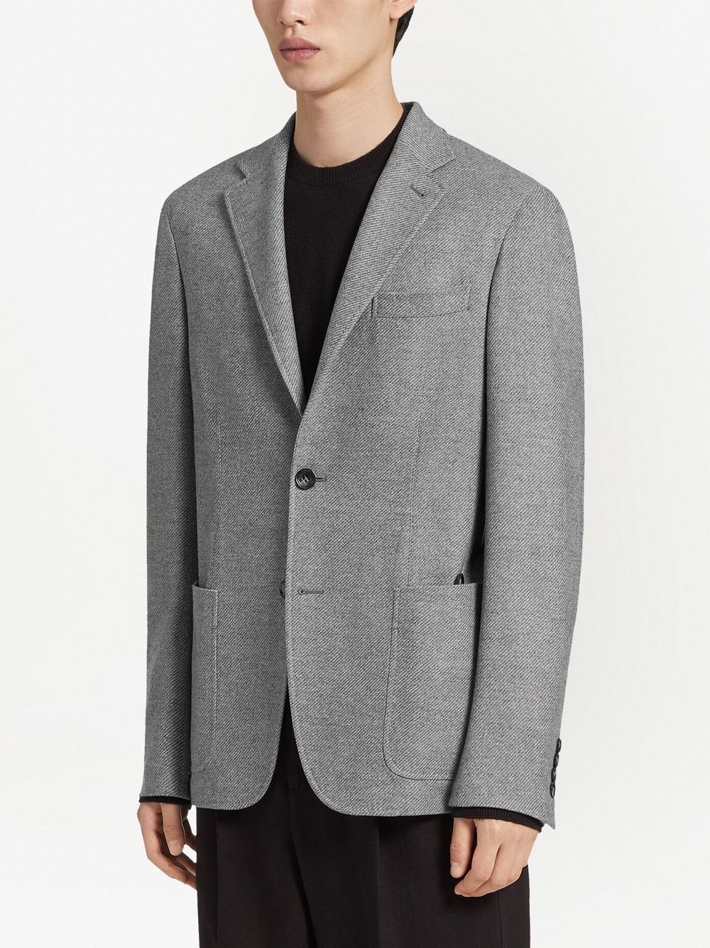 Trofeo single-breasted cashmere jacket - 3