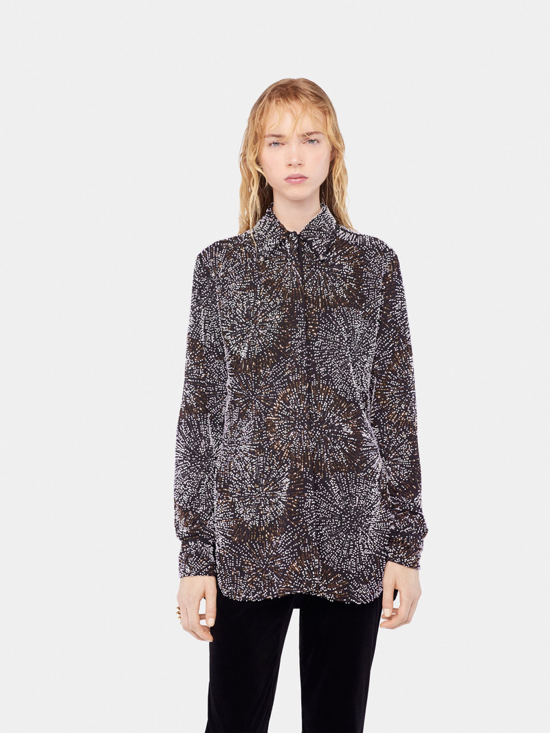 CREPE SHIRT WITH PEARL EMBROIDERY 5