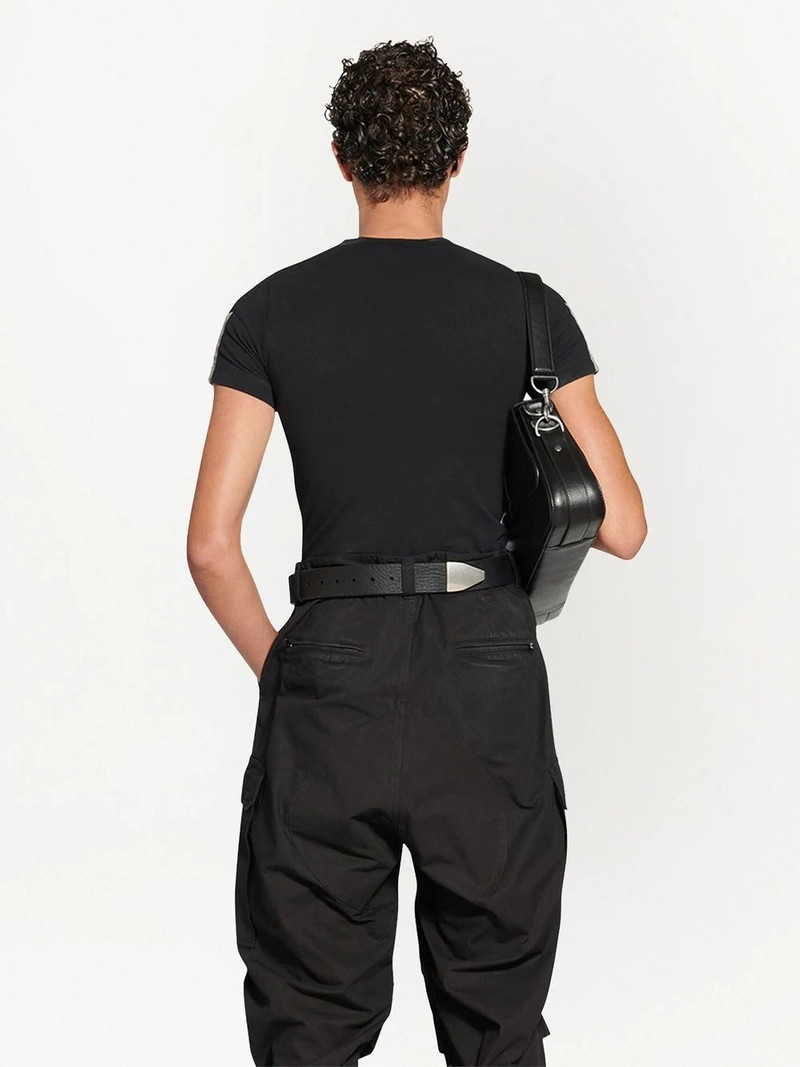 embroidered-logo stretch-cotton T-shirt 4