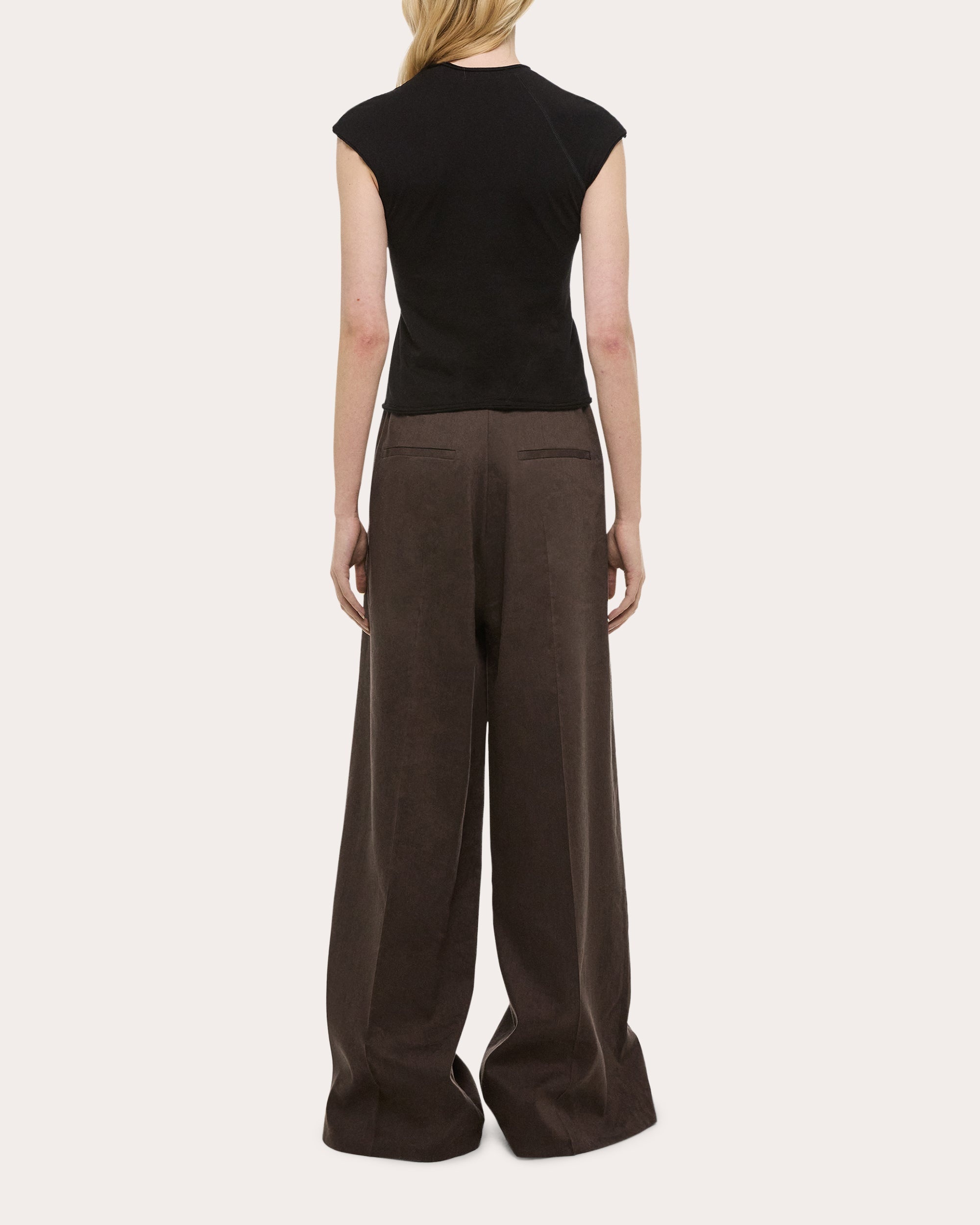 Twisted Cropped Cotton Jersey Top - 2