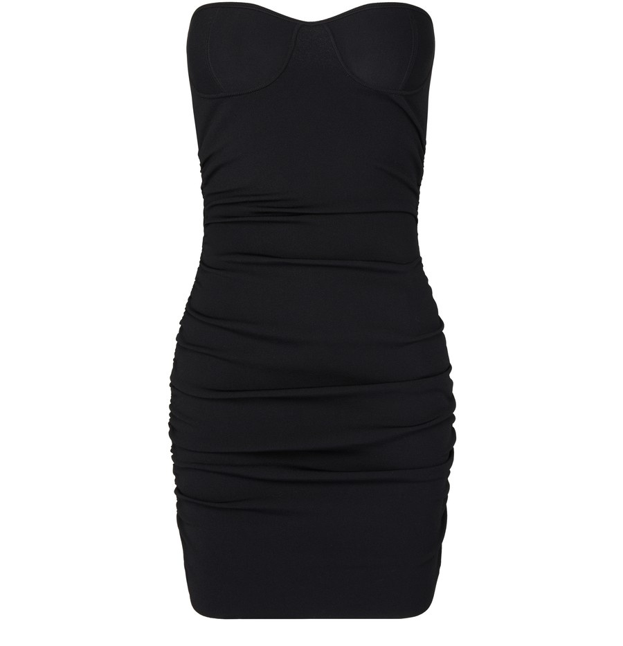 Viscose mini dress with underwire - 1