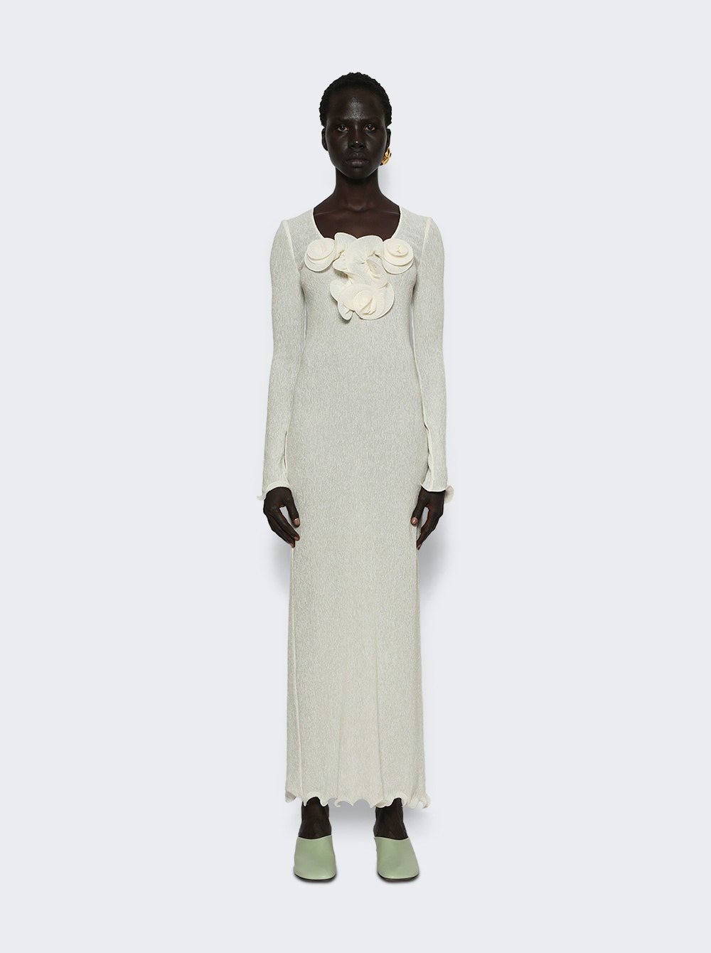 Crepe Beach Maxi Dress Cream - 2