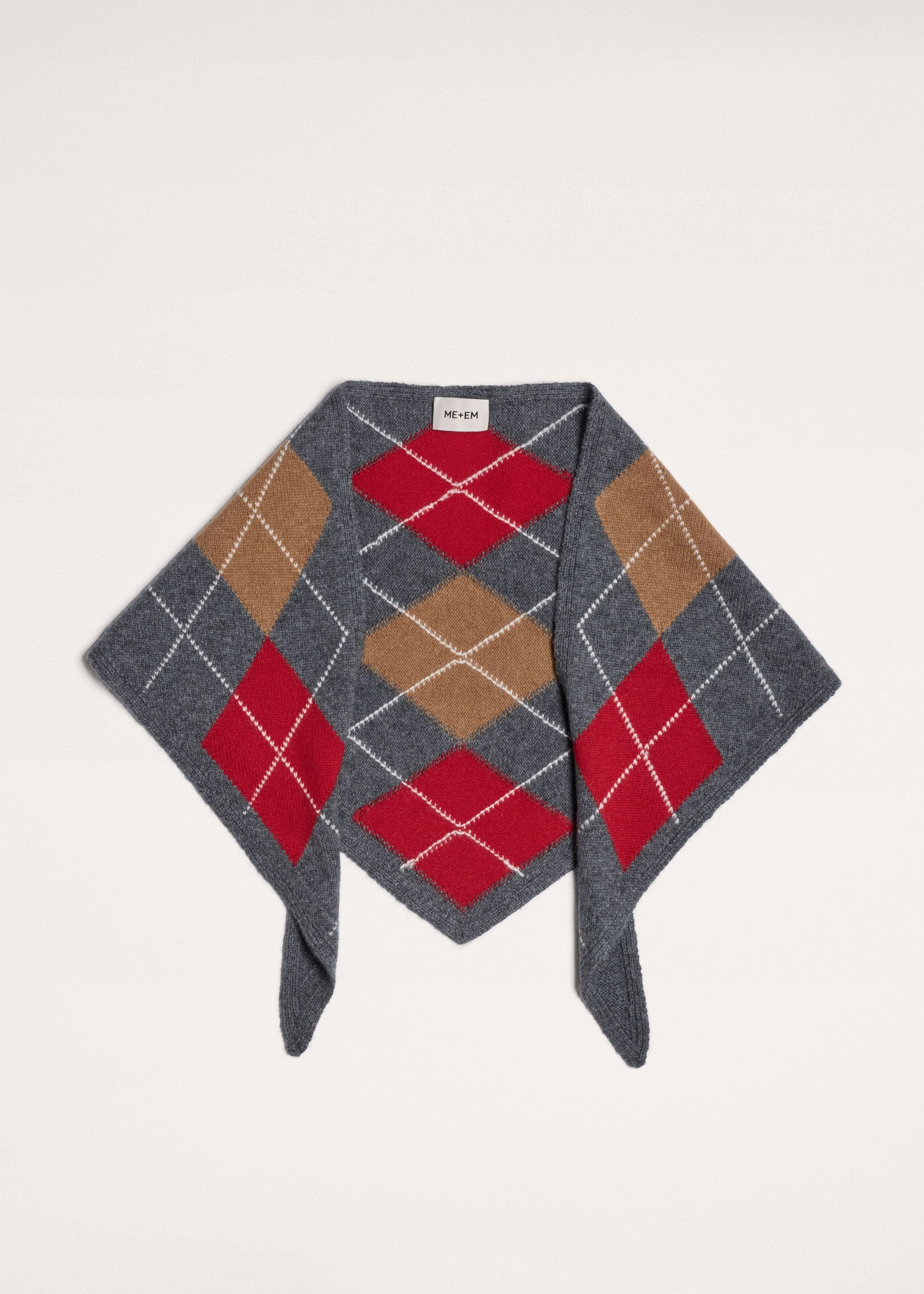 Triangle Argyle Scarf - 1