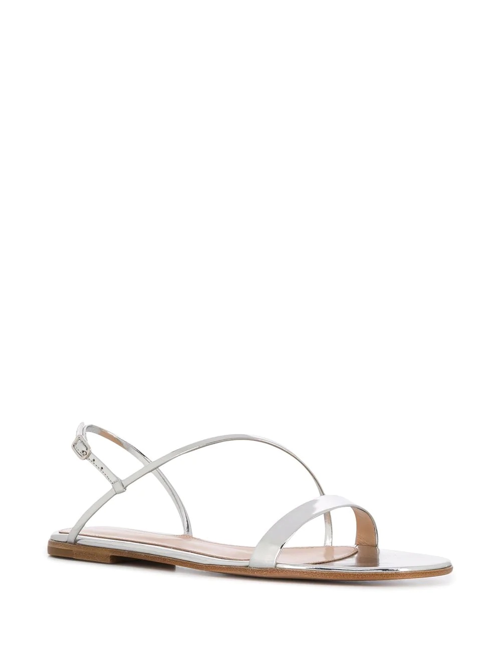 Manhattan metallic flat sandals - 2