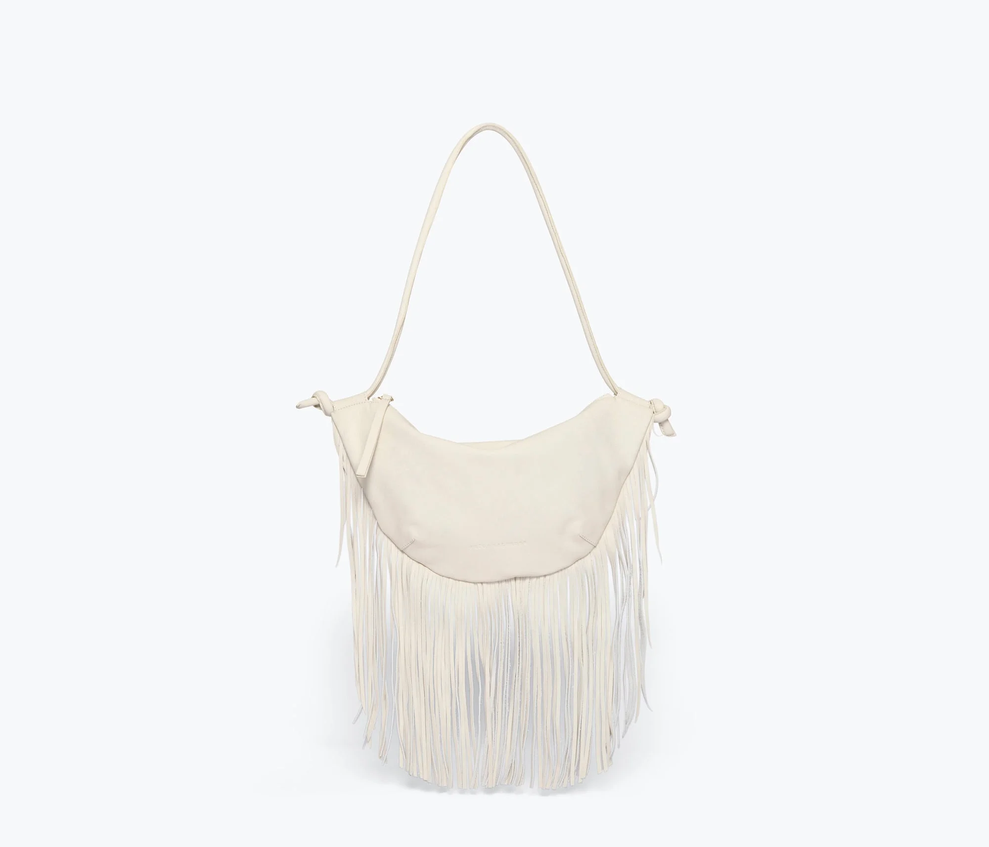 ERIKA CRESCENT FRINGE BAG - 1