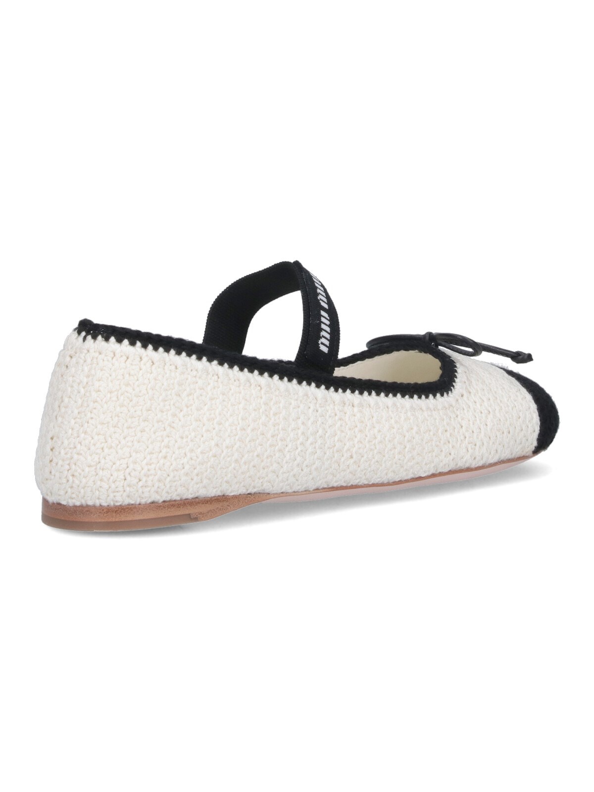 CROCHET KNIT BALLET FLATS - 4