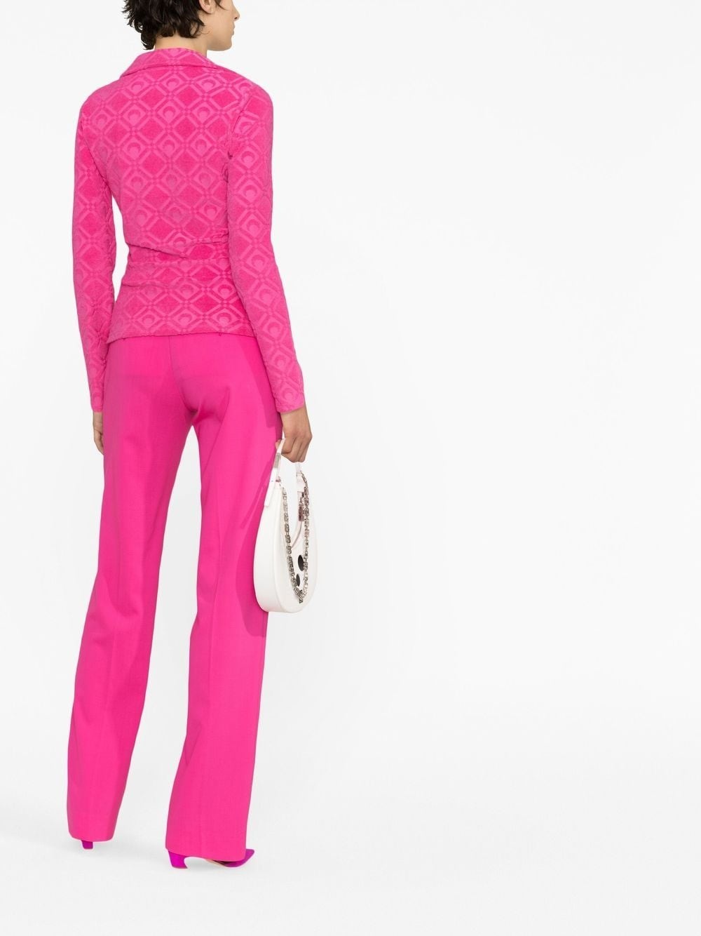 button-fastening jacquard top - 4