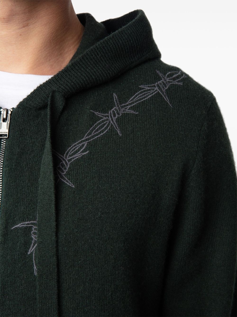 Clash zip-up hoodie - 7