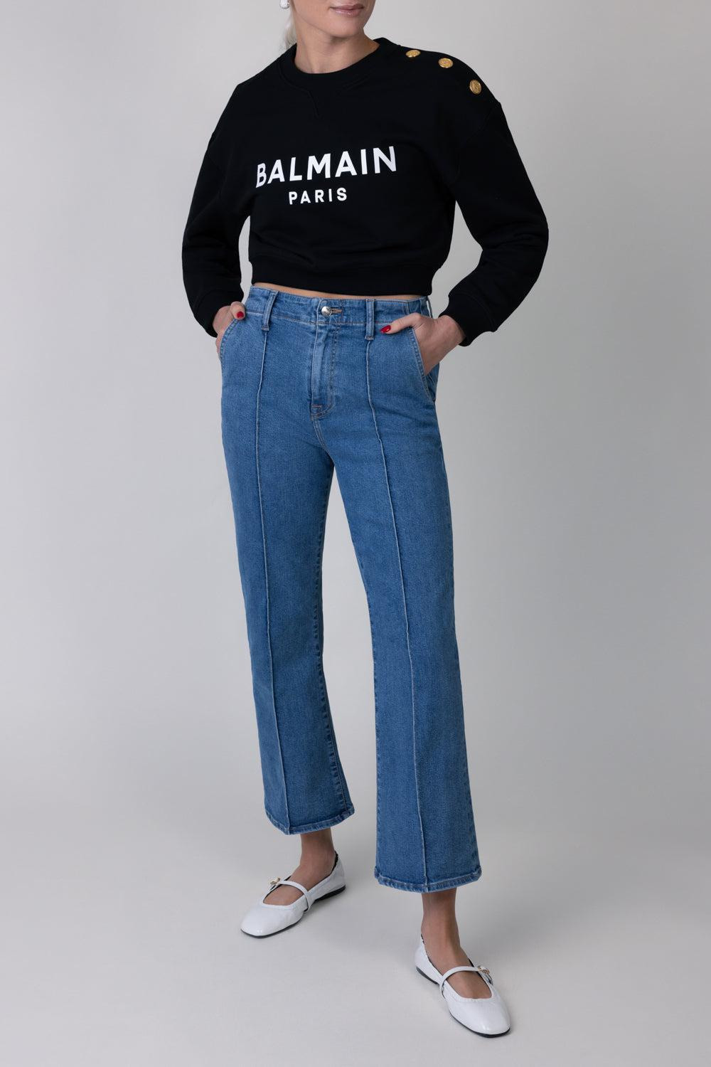 Three Button Printed Pullover - 2