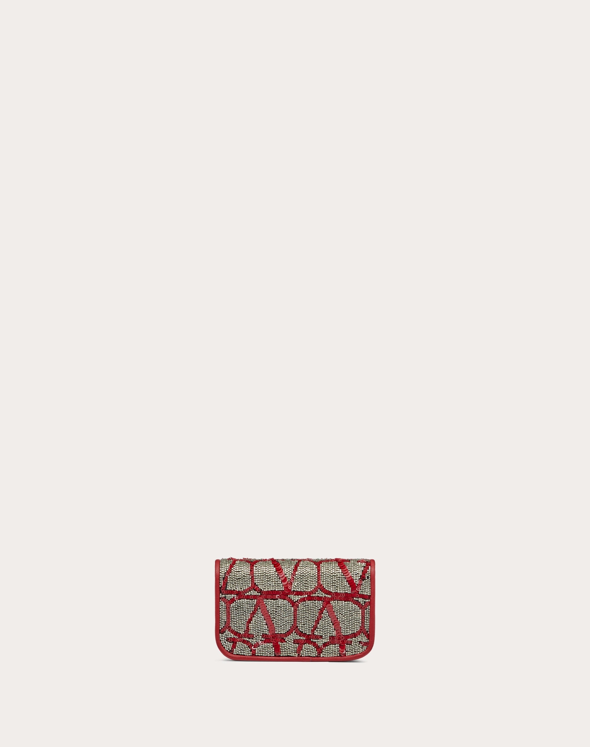 LOCÒ MICRO BAG WITH CHAIN WITH TOILE ICONOGRAPHE EMBROIDERY - 4