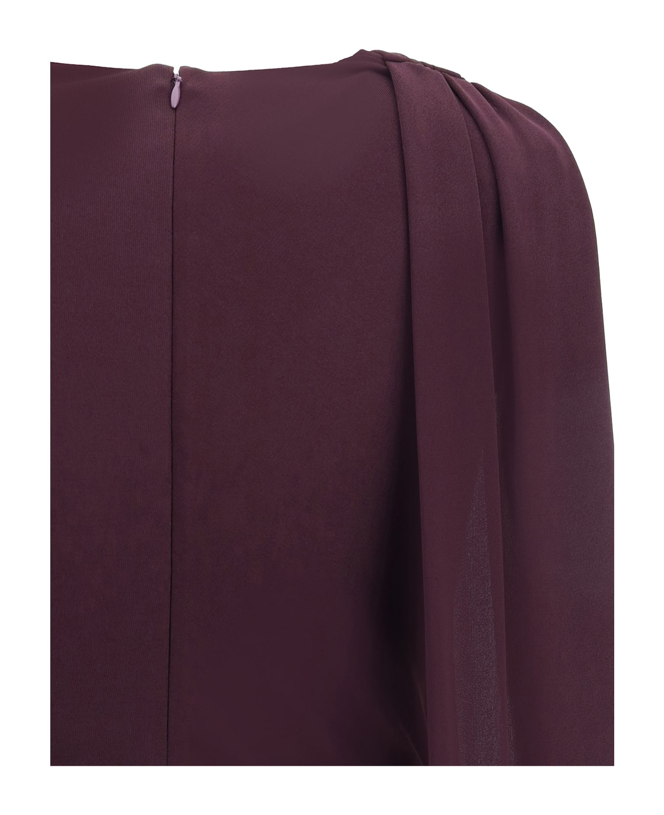 Jersey Midi Dress With Scarf - 4