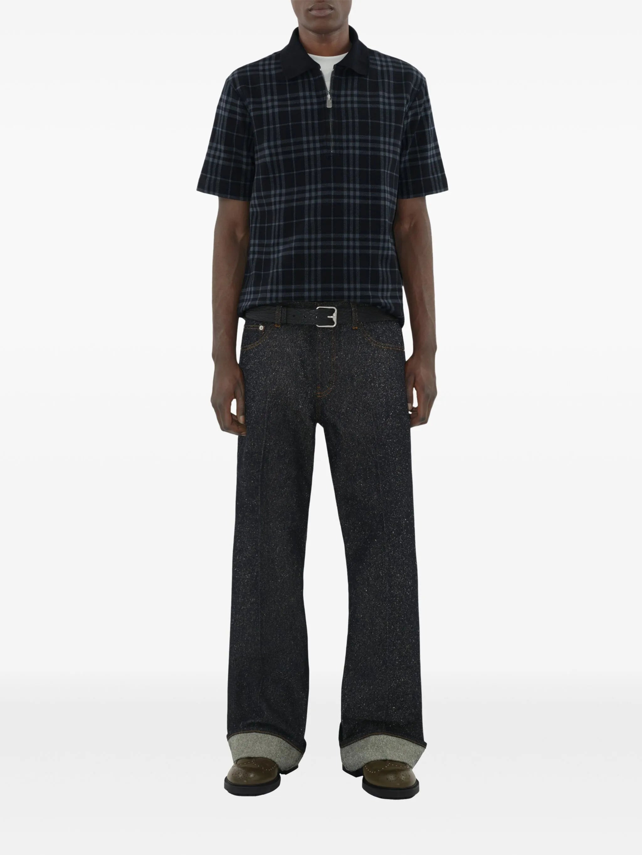 checked polo shirt - 2