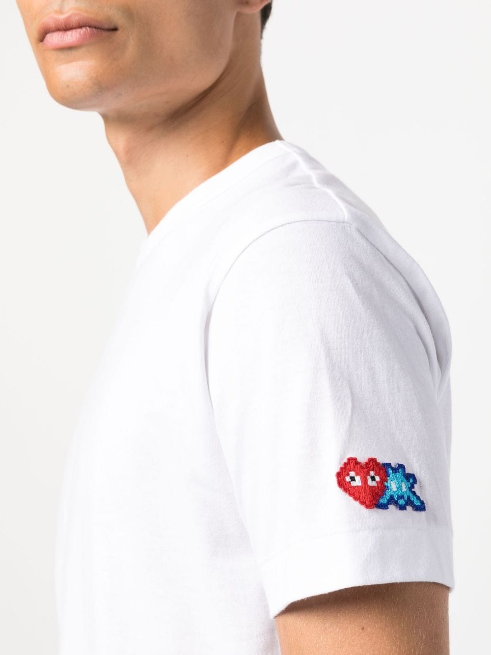 logo-patch cotton T-shirt - 6