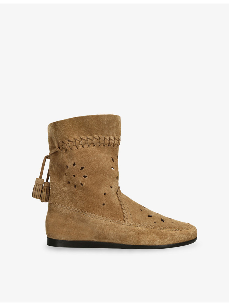 Woosta Flat Suede Boots 1