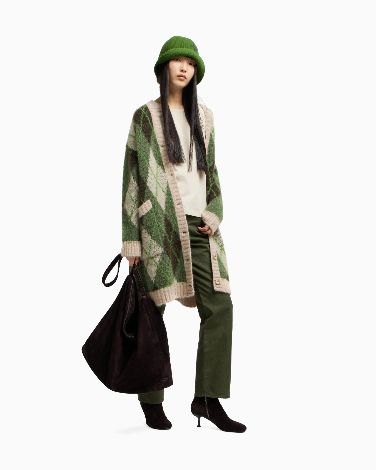 ASV NEW YORK CAPSULE COLLECTION SUEDE ANKLE BOOTS WITH KITTEN HEEL - 5