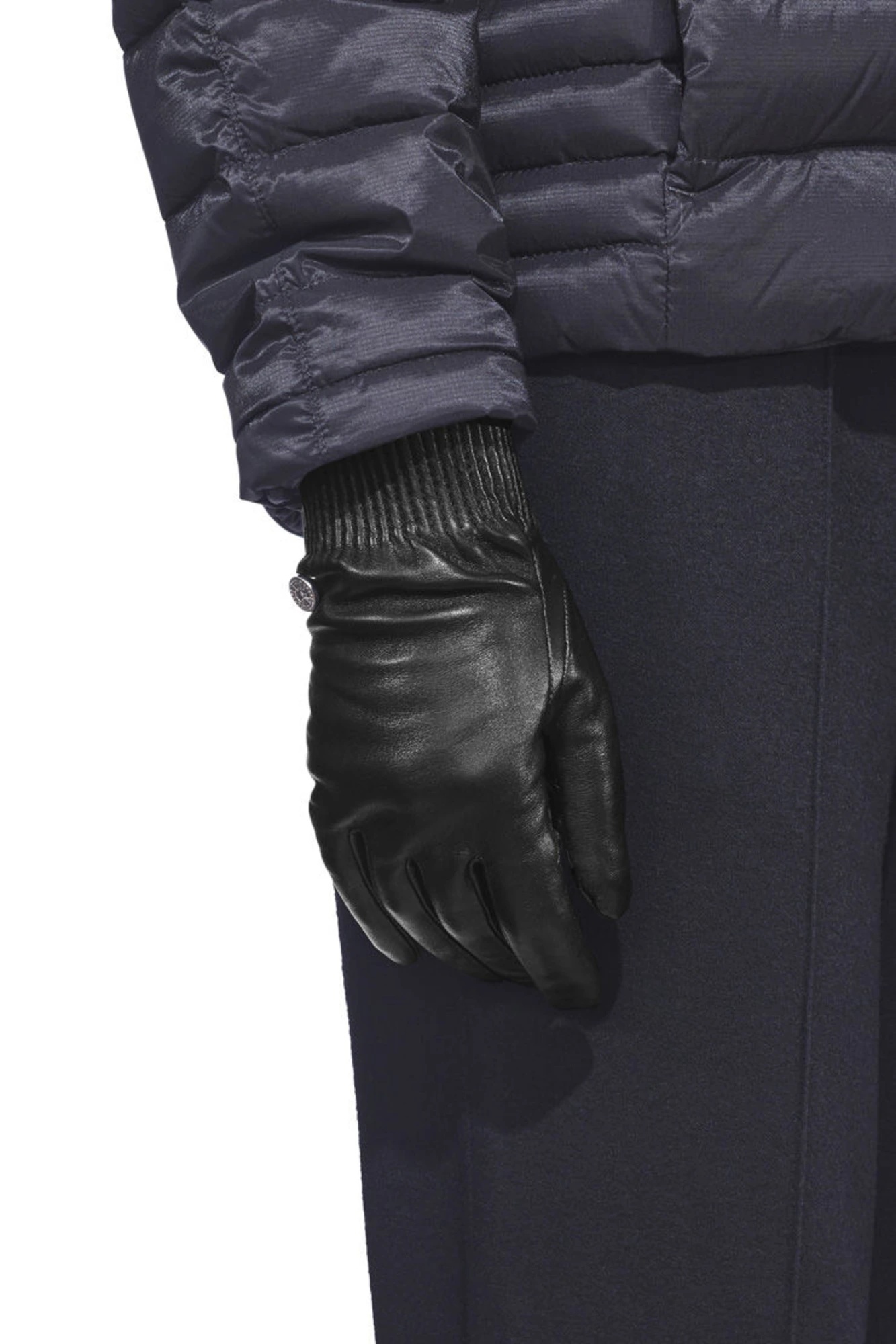 LEATHER RIB GLOVES - 2