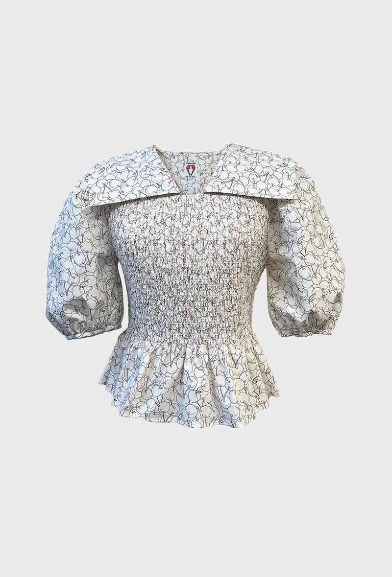 Rowan Blouse - Cherry 3