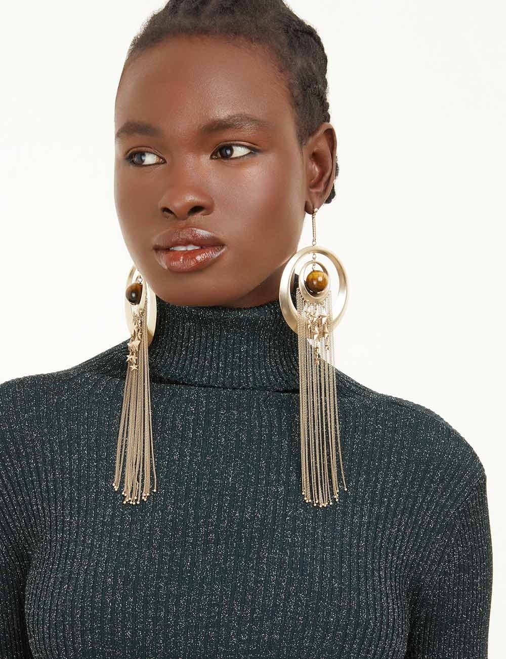 STATEMENT ORB EARRINGS - 4