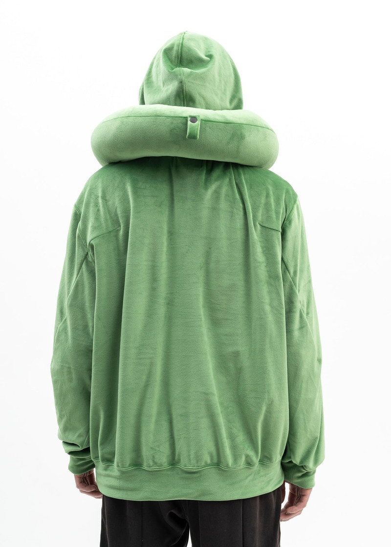 GREEN NECK PILLOW HOODIE 3
