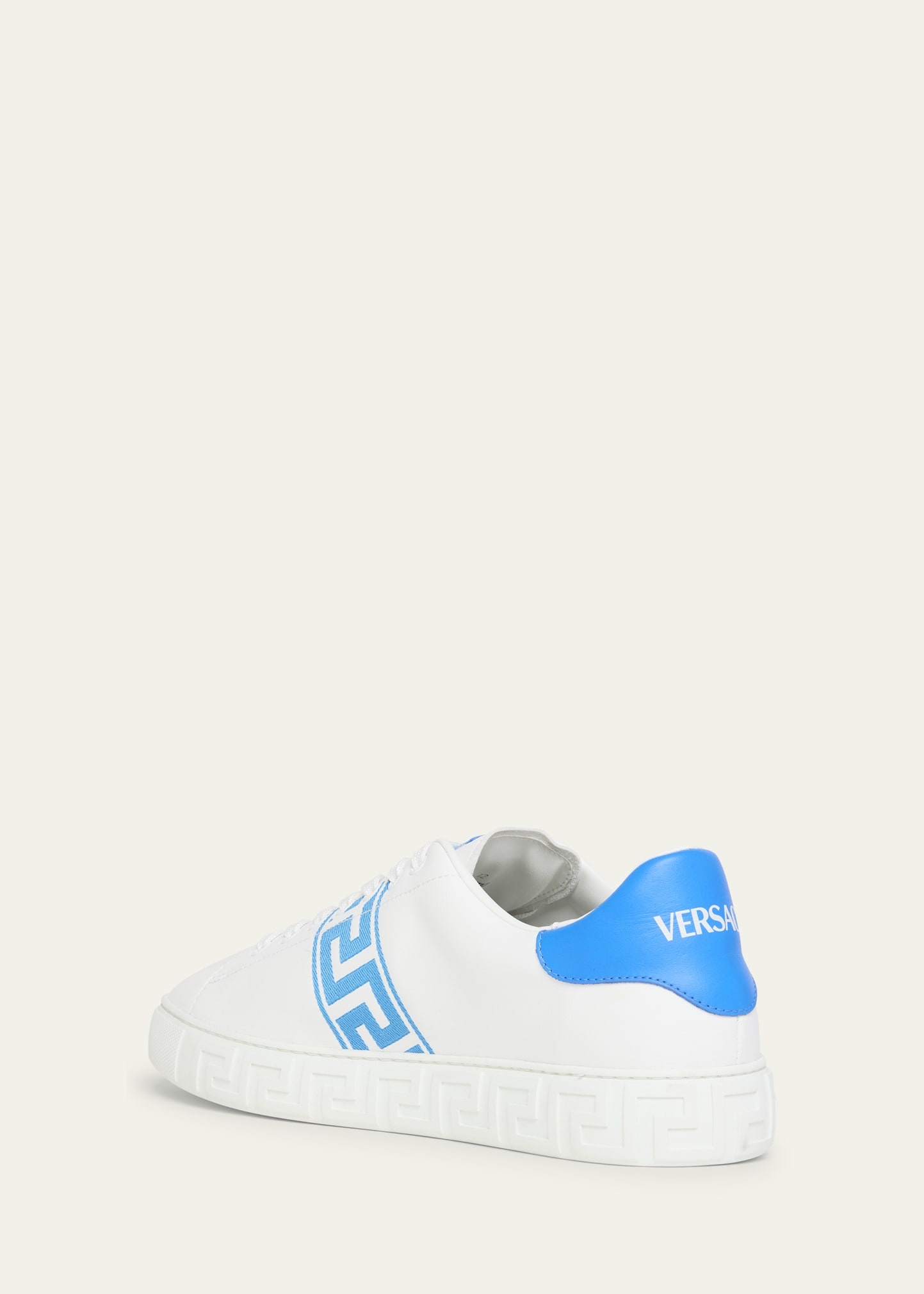 Men's La Greca Leather Low-Top Sneakers - 4