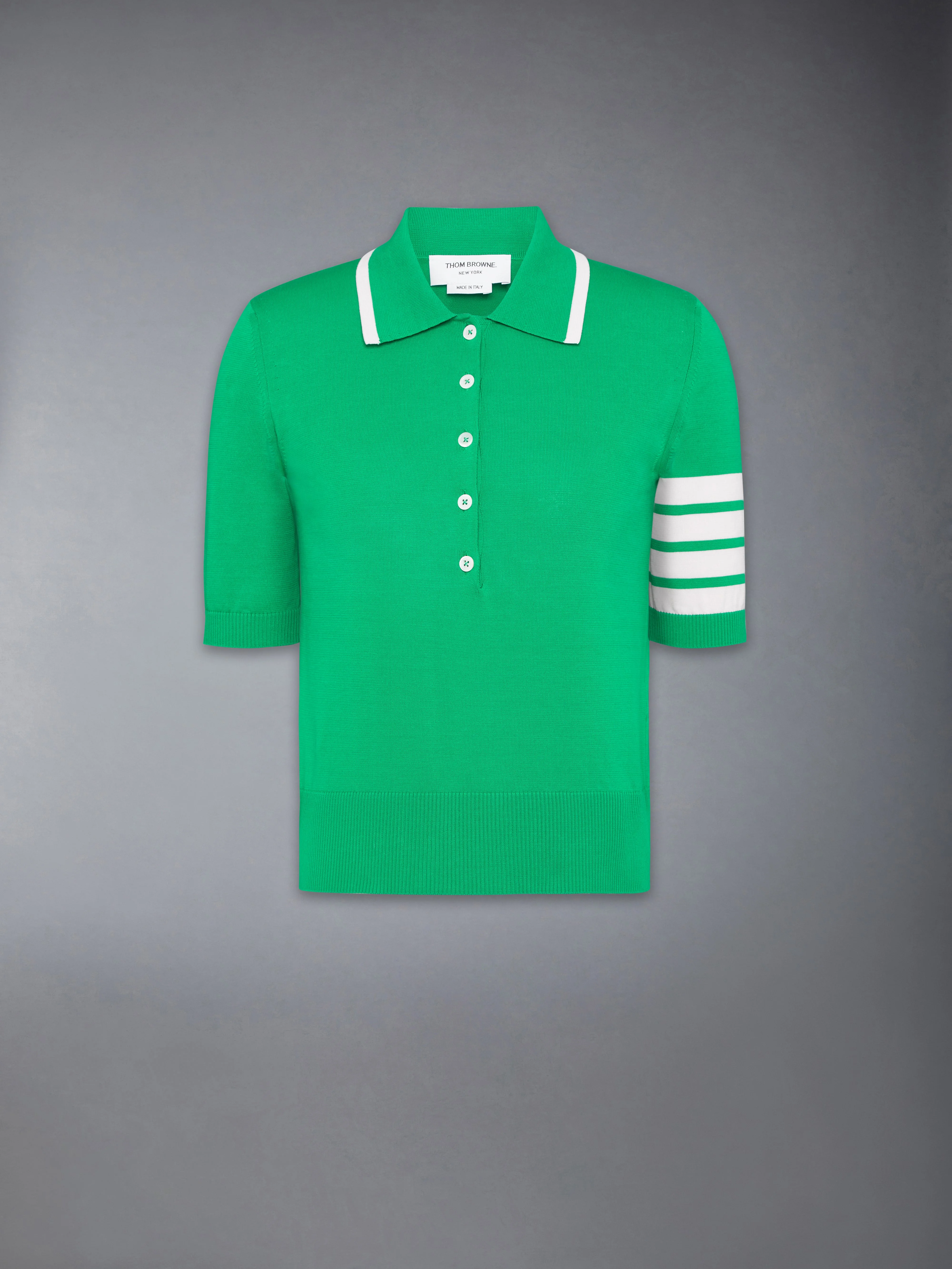 HECTOR INTARSIA 4-BAR JERSEY STITCH POLO - 1