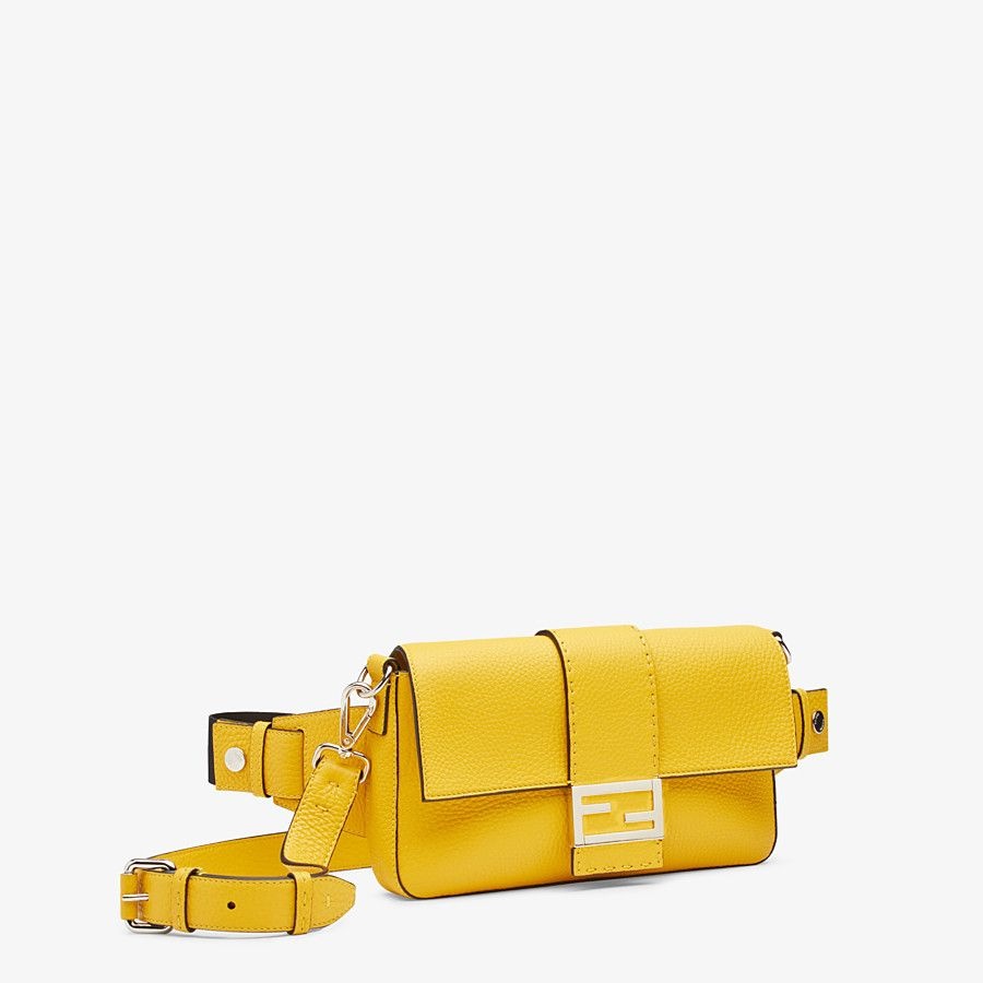 Yellow leather bag - 2