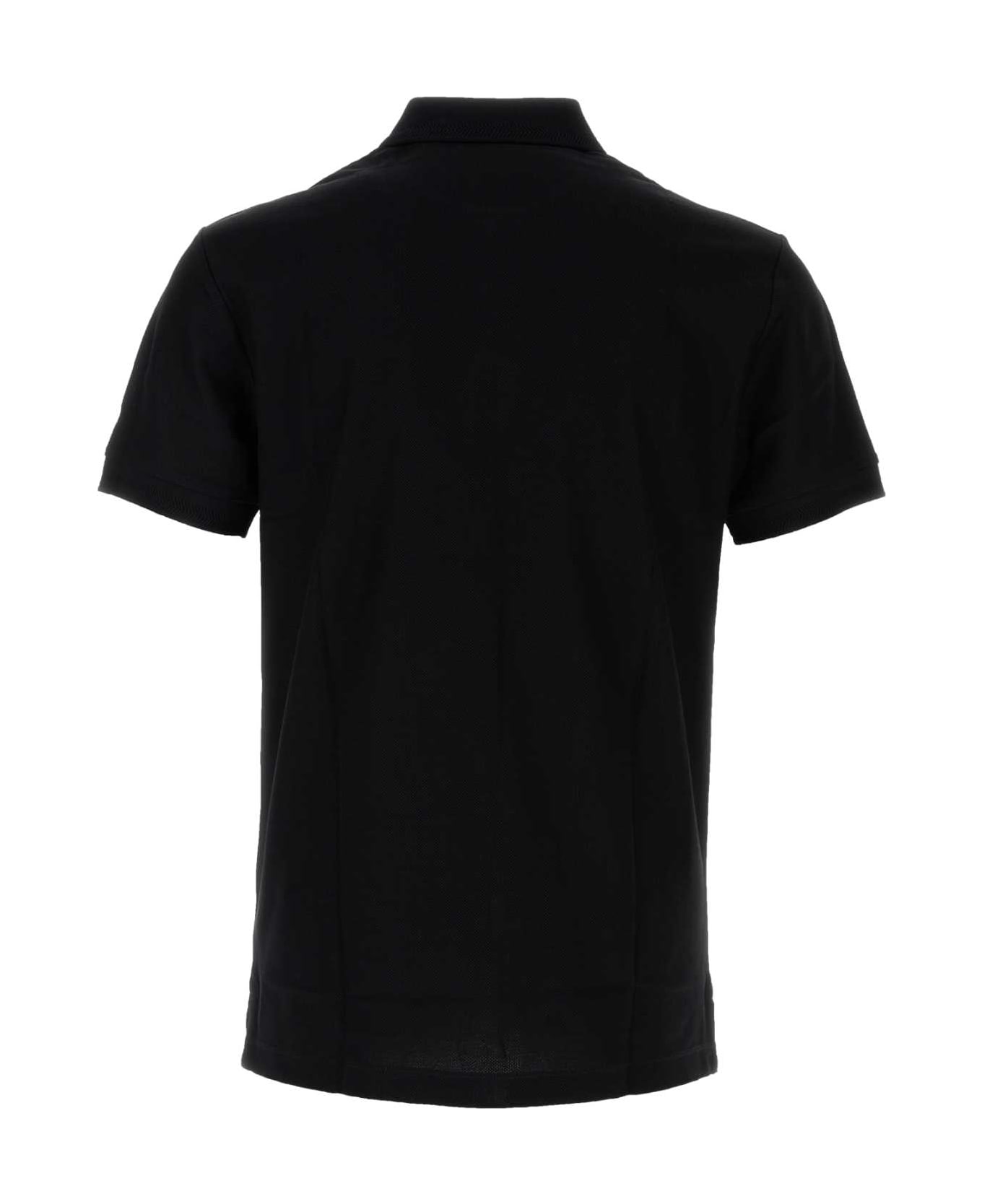 Black Piquet Polo Shirt - 2
