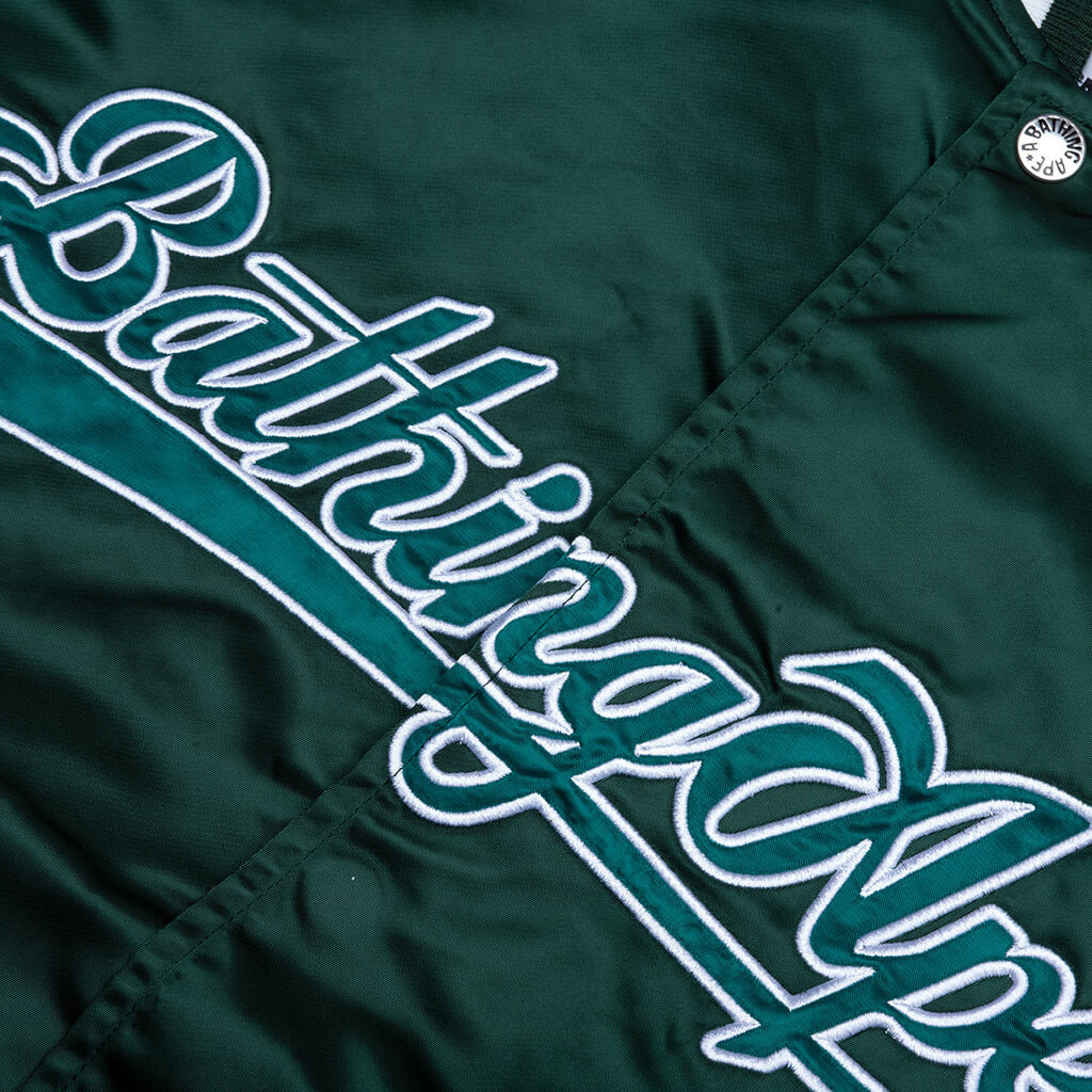 BASEBALL VARSITY JACKET - GREEN - 4
