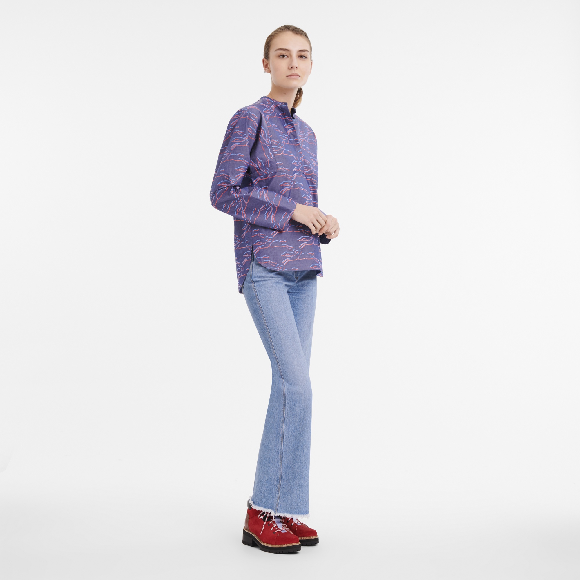 Fall-Winter 2023 Collection Shirt Navy - OTHER - 2
