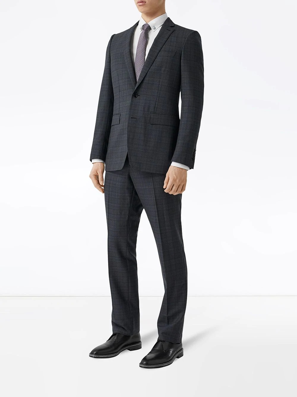 English Fit checked suit - 4