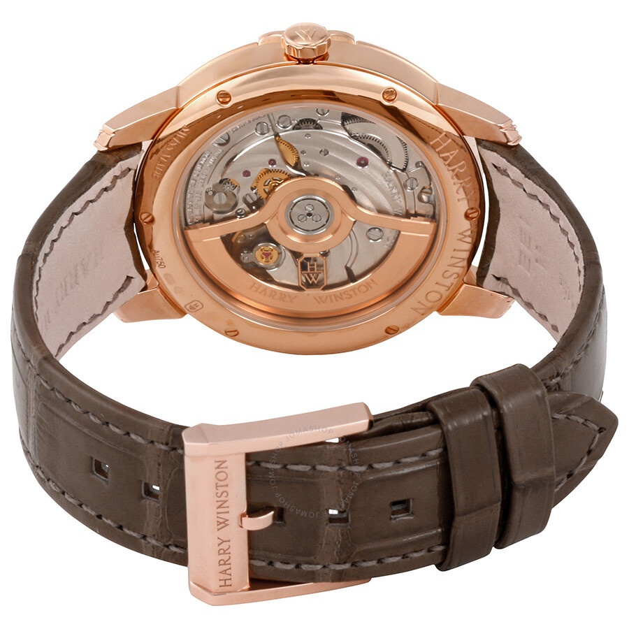 Harry Winston - Harry Winston Midnight Automatic 36mm Rose Gold Diamond Men's Watch MIDAHD36RR001 - 3